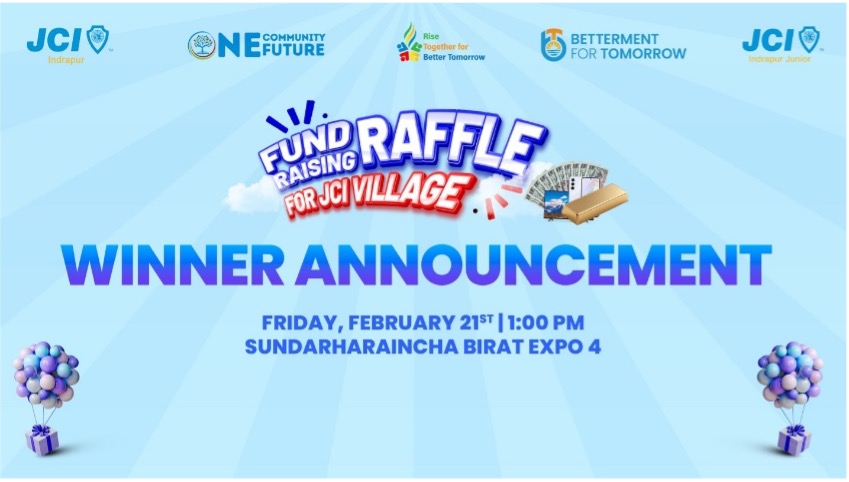 Fund Raising Raffle for JCI VILLAGE